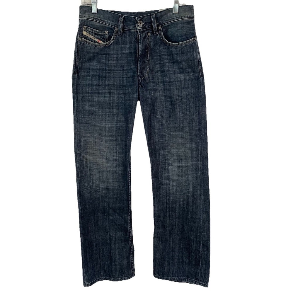 DIESEL QURATT Wash Denim Straight Selvedge Jeans Men's 29 Button Fly Blue 2009